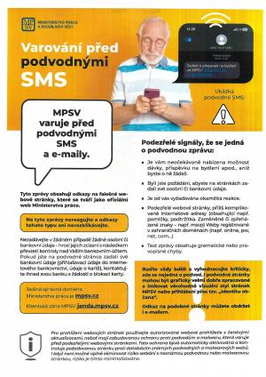 Varování před podvodnými SMS
