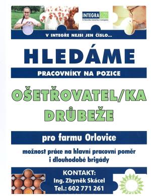 Ošetřovatel/ka drůbeže